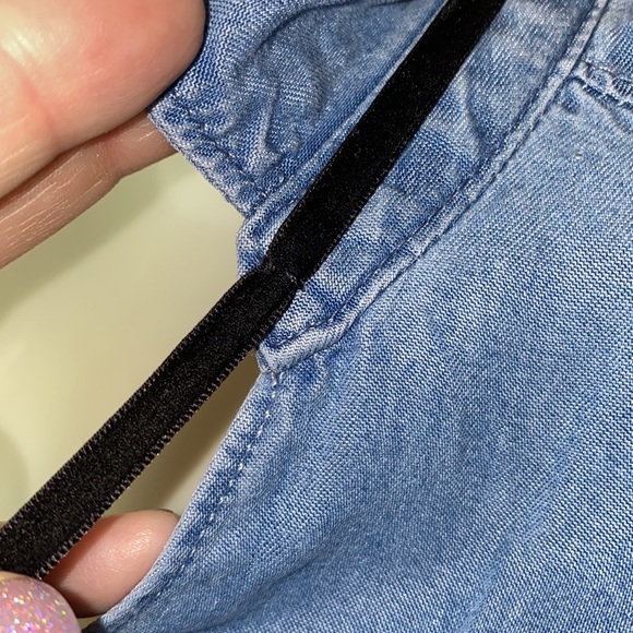 Paige denim collared snap down top - Picture 9 of 12